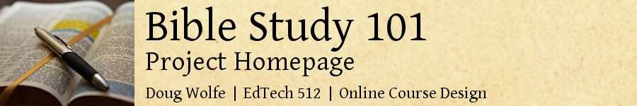 Bible Study 101 Project Homepage