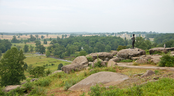 View from the top Little Round Top